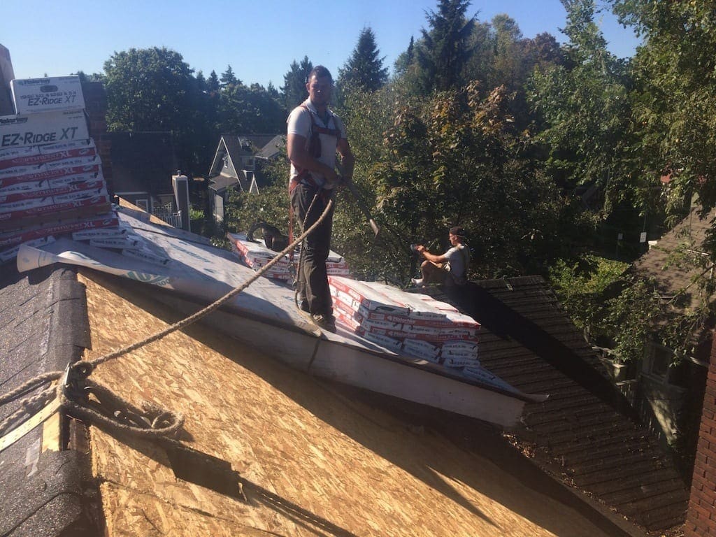 residential steep roof repair
