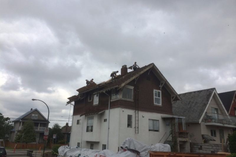 old Vancouver house roof repair