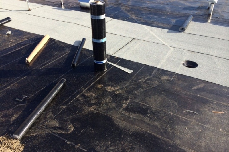 commercial torch on re roof project