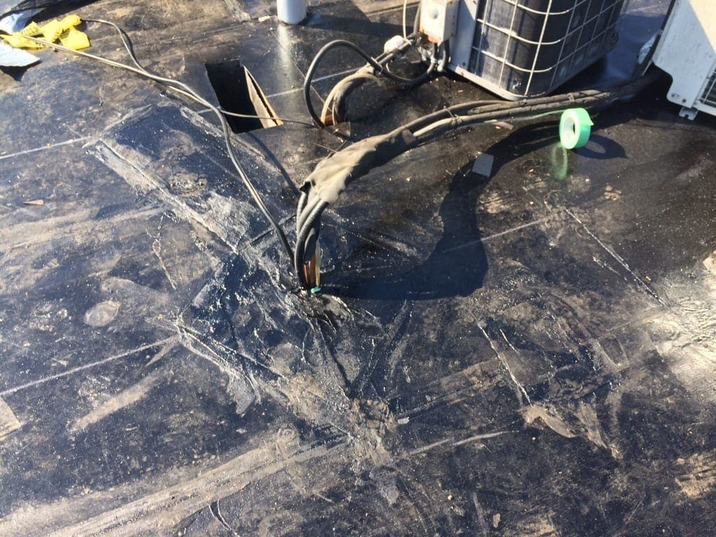 commercial torch on roofing