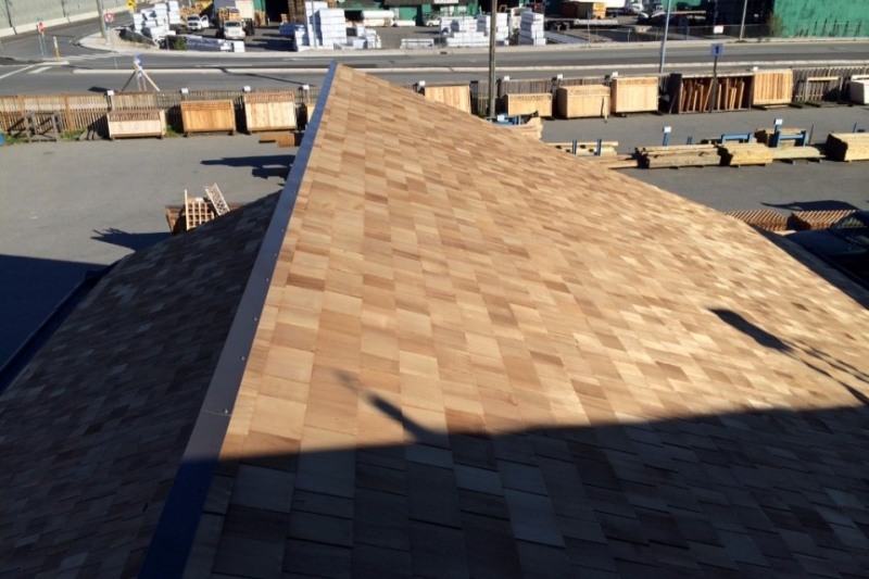 Cedar roofing