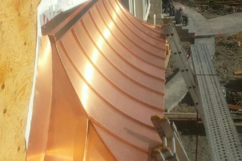 Copper roofing