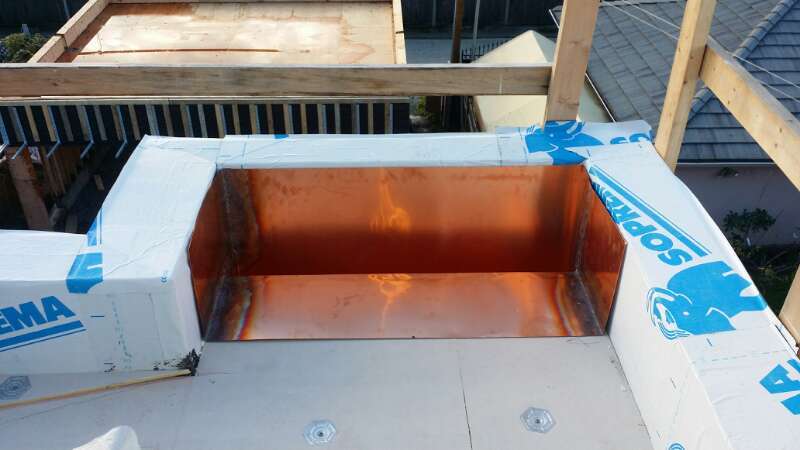 Roof Drain shaft copper