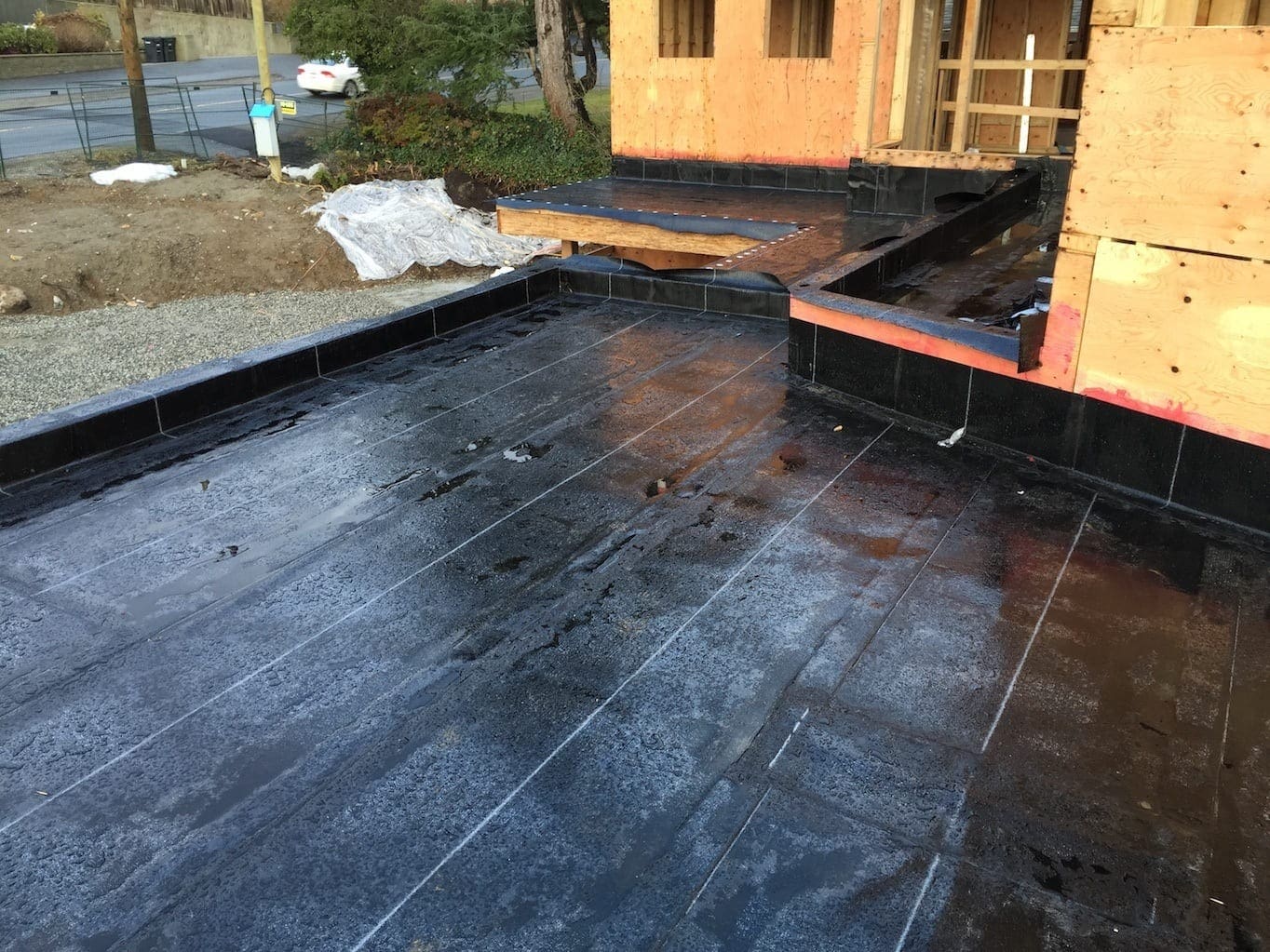 flat torch on roof repair burnaby