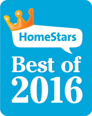 HomeStars Best roofing contractors award of 2016