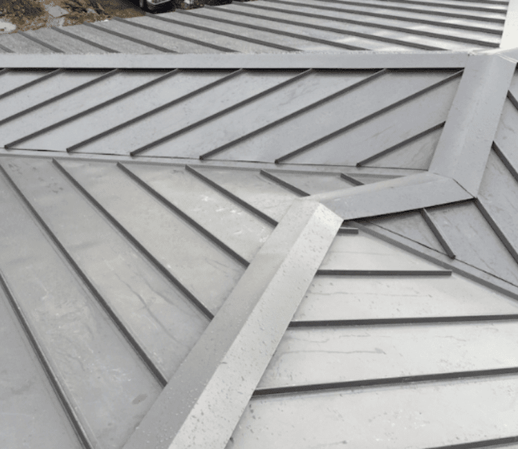 Metal roofing small slope